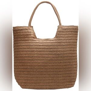 Straw bag purse beach bag